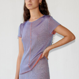 TL180 KNITWEAR CLOVIS TOP VANISE LILA AND ARANCIO 01