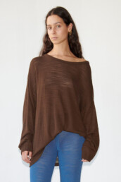 TL180 KNITWEAR JONAS TOP CIOCCOLATO 01