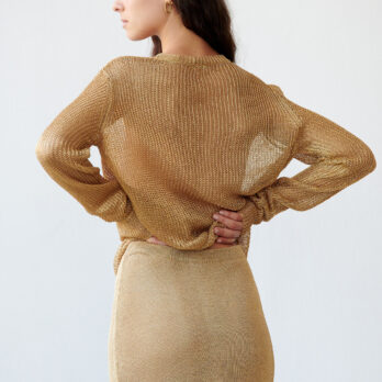 TL180 KNITWEAR SIERRA TOP METALLICO ORO 02