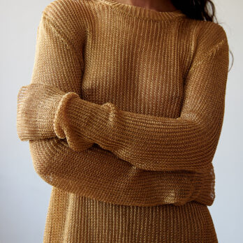 TL180 KNITWEAR SIERRA TOP METALLICO ORO 03